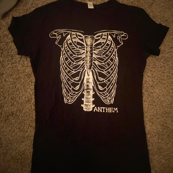 Anthem Made skeleton Halloween t shirt small - Picture 1 of 1